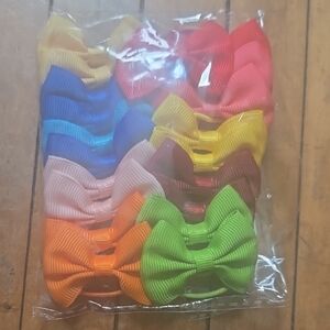 Colorful Kids Hair Bow Set